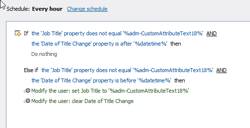 Title Change Scheduled Task