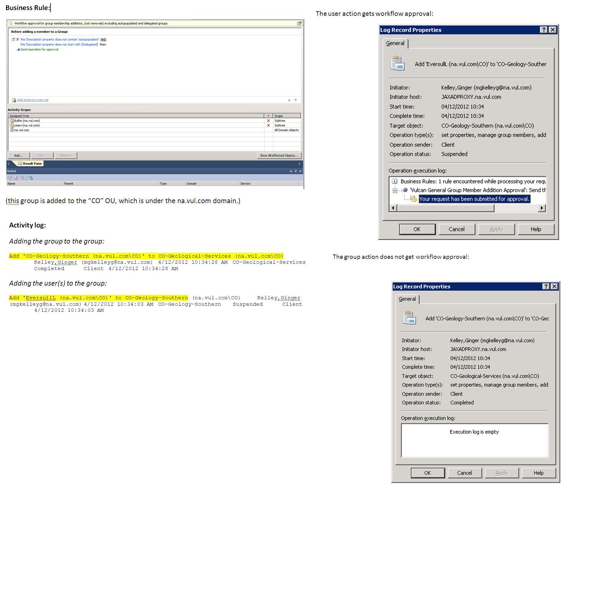 (Business Rule - Group to Group Workflow Example)