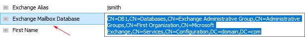 Copy Mailbox DN